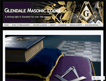 Tablet Screenshot of glendalemasons.com